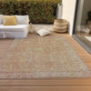Piper Looms Chantille Global ACN1135 Coral Machine Washable Area Rug Outdoor Lifestyle Image Feature