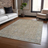 Piper Looms Chantille Global ACN1135 Tan Machine Washable Area Rug Lifestyle Image Feature