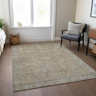 Piper Looms Chantille Global ACN1135 Tan Machine Washable Area Rug Lifestyle Image Feature