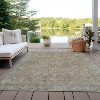 Piper Looms Chantille Global ACN1135 Tan Machine Washable Area Rug Outdoor Lifestyle Image Feature