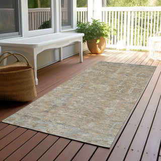 Piper Looms Chantille Global ACN1135 Tan Machine Washable Area Rug Runner Outdoor Lifestyle Image Feature