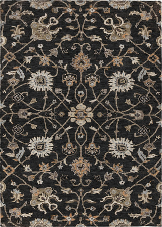 Piper Looms Chantille Global ACN1137 Black Machine Washable Area Rug main image