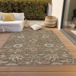 Piper Looms Chantille Global ACN1137 Brown Machine Washable Area Rug Outdoor Lifestyle Image Feature