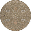 Piper Looms Chantille Global ACN1137 Brown Machine Washable Area Rug Round Main Image