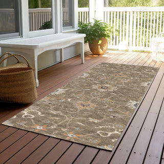 Piper Looms Chantille Global ACN1137 Brown Machine Washable Area Rug Runner Outdoor Lifestyle Image Feature