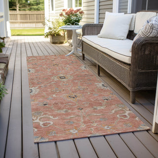 Piper Looms Chantille Global ACN1137 Pink Machine Washable Area Rug Runner Outdoor Lifestyle Image Feature