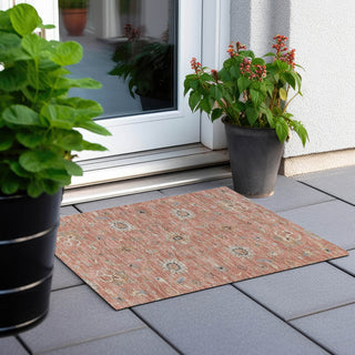 Piper Looms Chantille Global ACN1137 Pink Machine Washable Area Rug Scatter Outdoor Lifestyle Image Feature