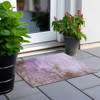 Piper Looms Chantille Watercolors ACN1138 Lavender Machine Washable Area Rug Scatter Outdoor Lifestyle Image Feature