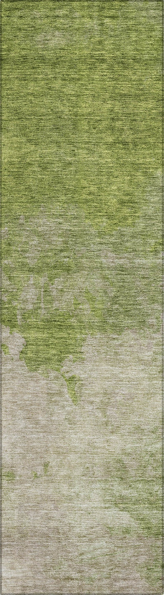 Piper Looms Chantille Watercolors ACN1138 Olive Machine Washable Area Rug Runner Main Image