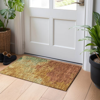 Piper Looms Chantille Watercolors ACN1138 Paprika Machine Washable Area Rug Scatter Lifestyle Image Feature