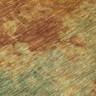 Piper Looms Chantille Watercolors ACN1138 Paprika Machine Washable Area Rug Swatch Image