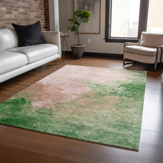 Piper Looms Chantille Watercolors ACN1138 Pink Machine Washable Area Rug Lifestyle Image Feature