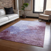 Piper Looms Chantille Watercolors ACN1138 Purple Machine Washable Area Rug Lifestyle Image Feature