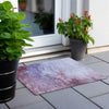 Piper Looms Chantille Watercolors ACN1138 Purple Machine Washable Area Rug Scatter Outdoor Lifestyle Image Feature