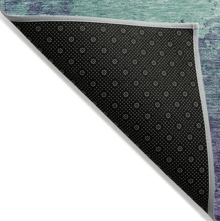 Piper Looms Chantille Watercolors ACN1138 Seafoam Machine Washable Area Rug Backing Image