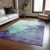 Piper Looms Chantille Watercolors ACN1138 Seafoam Machine Washable Area Rug Lifestyle Image Feature