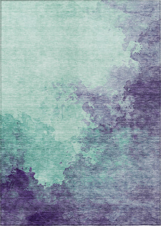 Piper Looms Chantille Watercolors ACN1138 Seafoam Machine Washable Area Rug main image