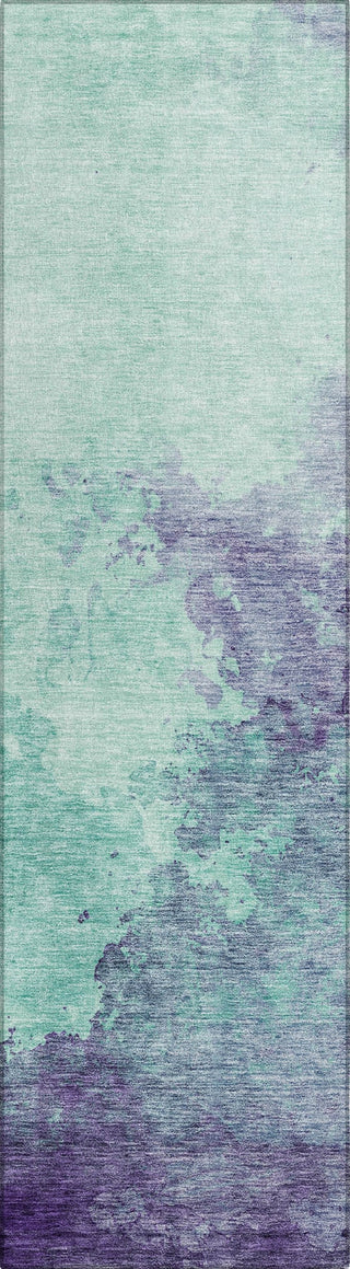 Piper Looms Chantille Watercolors ACN1138 Seafoam Machine Washable Area Rug Runner Main Image
