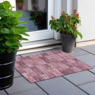 Piper Looms Chantille Geometric ACN1139 Blush Machine Washable Area Rug Scatter Outdoor Lifestyle Image Feature
