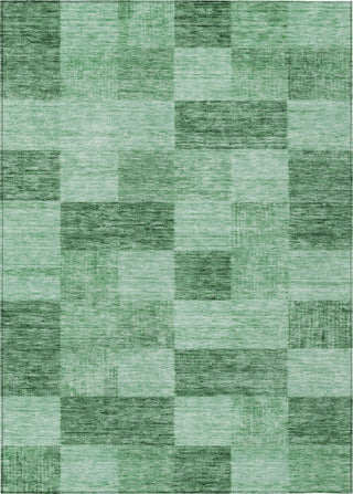 Piper Looms Chantille Geometric ACN1139 Green Machine Washable Area Rug main image