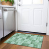 Piper Looms Chantille Geometric ACN1139 Green Machine Washable Area Rug Scatter Lifestyle Image Feature