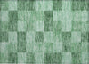 Piper Looms Chantille Geometric ACN1139 Green Machine Washable Area Rug Scatter Main Image
