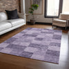 Piper Looms Chantille Geometric ACN1139 Purple Machine Washable Area Rug Lifestyle Image Feature