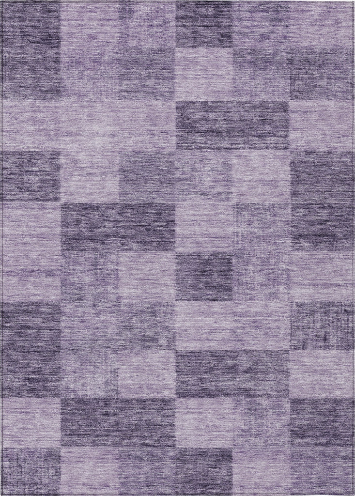 Piper Looms Chantille Geometric ACN1139 Purple Machine Washable Area Rug main image