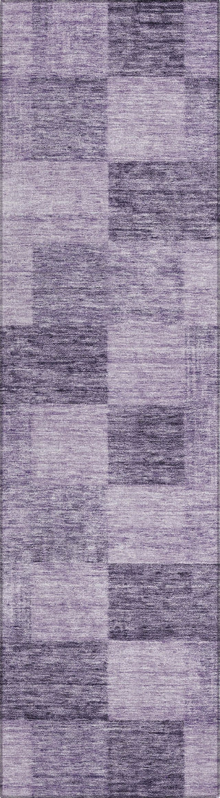 Piper Looms Chantille Geometric ACN1139 Purple Machine Washable Area Rug Runner Main Image
