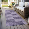 Piper Looms Chantille Geometric ACN1139 Purple Machine Washable Area Rug Runner Outdoor Lifestyle Image Feature