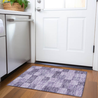 Piper Looms Chantille Geometric ACN1139 Purple Machine Washable Area Rug Scatter Lifestyle Image Feature