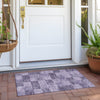 Piper Looms Chantille Geometric ACN1139 Purple Machine Washable Area Rug Scatter Outdoor Lifestyle Image Feature