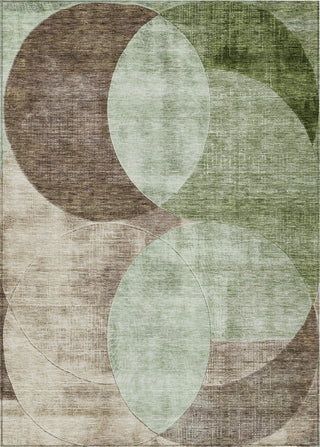 Piper Looms Chantille Geometric ACN1140 Aloe Machine Washable Area Rug main image