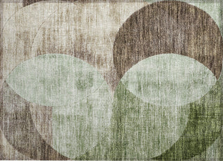Piper Looms Chantille Geometric ACN1140 Aloe Machine Washable Area Rug Scatter Main Image