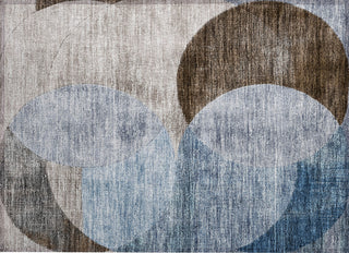 Piper Looms Chantille Geometric ACN1140 Denim Machine Washable Area Rug Scatter Main Image