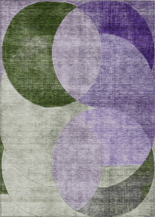 Piper Looms Chantille Geometric ACN1140 Lavender Machine Washable Area Rug main image