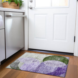 Piper Looms Chantille Geometric ACN1140 Lavender Machine Washable Area Rug Scatter Lifestyle Image Feature