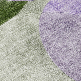 Piper Looms Chantille Geometric ACN1140 Lavender Machine Washable Area Rug Swatch Image
