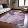 Piper Looms Chantille Geometric ACN1140 Purple Machine Washable Area Rug Lifestyle Image Feature