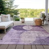 Piper Looms Chantille Geometric ACN1140 Purple Machine Washable Area Rug Outdoor Lifestyle Image Feature