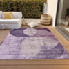 Piper Looms Chantille Geometric ACN1140 Purple Machine Washable Area Rug Outdoor Lifestyle Image Feature
