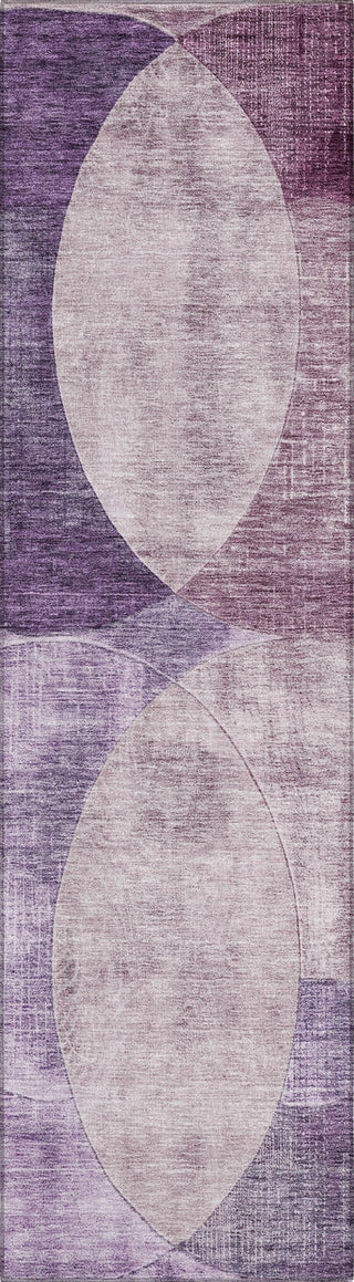 Piper Looms Chantille Geometric ACN1140 Purple Machine Washable Area Rug Runner Main Image