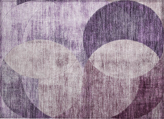 Piper Looms Chantille Geometric ACN1140 Purple Machine Washable Area Rug Scatter Main Image