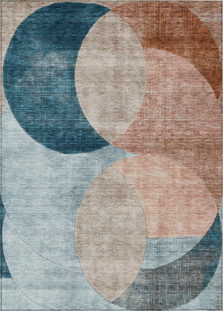 Piper Looms Chantille Geometric ACN1140 Rust Machine Washable Area Rug main image
