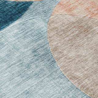 Piper Looms Chantille Geometric ACN1140 Rust Machine Washable Area Rug Swatch Image