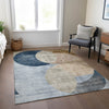Piper Looms Chantille Geometric ACN1140 Sky Machine Washable Area Rug Lifestyle Image Feature