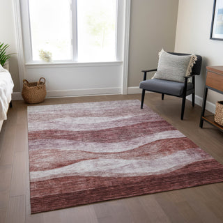Piper Looms Chantille Swirls ACN1141 Blush Machine Washable Area Rug Lifestyle Image Feature