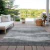 Piper Looms Chantille Swirls ACN1141 Gray Machine Washable Area Rug Outdoor Lifestyle Image Feature