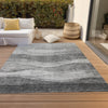 Piper Looms Chantille Swirls ACN1141 Gray Machine Washable Area Rug Outdoor Lifestyle Image Feature