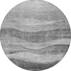 Piper Looms Chantille Swirls ACN1141 Gray Machine Washable Area Rug Round Main Image